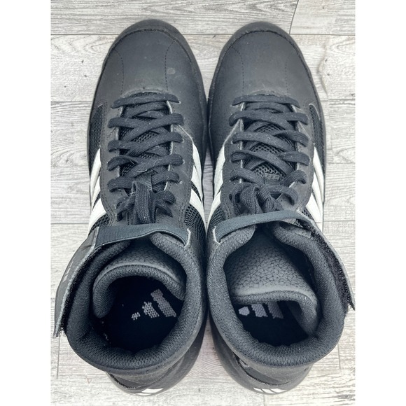 Adidas HVC 2 Wrestling Shoes Men 8 Black White Gum AQ3325 Boxing‎ Training High main image 4